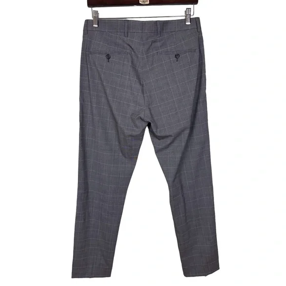 Men's Acne Studios Tailored Checked Wool Trousers Dress Pants 46 32 Waist